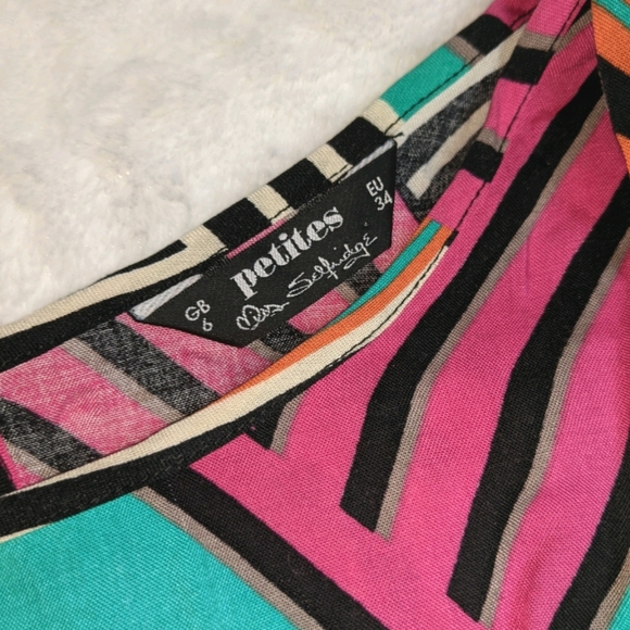 Miss Selfridge Bold Print 80's Style Dress - Picture 2 of 5